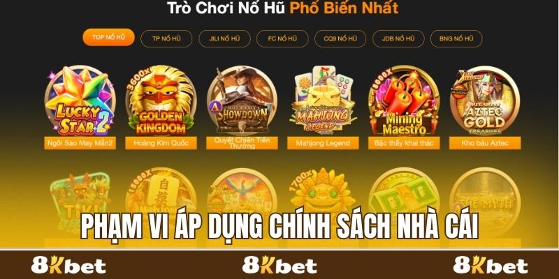 Phạm vi áp dụng chính sách nhà cái