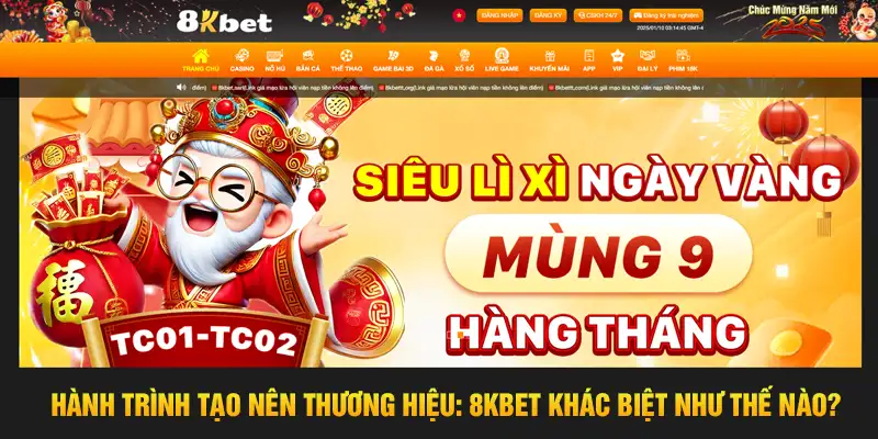 Hành trình tạo nên thương hiệu 8kbet